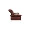 Burgundy Leather Elena Two Seater Couch from Koinor, Set of 2, Image 12