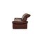 Burgundy Leather Elena Two Seater Couch from Koinor, Set of 2 18