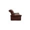 Burgundy Leather Elena Two Seater Couch from Koinor, Set of 2 16
