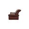 Burgundy Leather Elena Two Seater Couch from Koinor, Set of 2 14