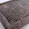 Black & Beige Velvet Rectangular Ottoman 3