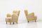 Danish Modern Sheepskin Lounge Chairs, Set of 2 10