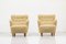 Danish Modern Sheepskin Lounge Chairs, Set of 2 1