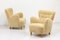 Danish Modern Sheepskin Lounge Chairs, Set of 2 5