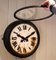 French Cast Iron Courtyard Wall Clock 8