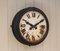 French Cast Iron Courtyard Wall Clock 6