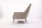 Mid-Century Modern Grey Fabric Armchairs, 1950s, Italy, Set of 2, Image 4