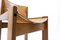 Chaises en Cuir Caramel style Scarpa, Italie, 1970, Set de 6 8