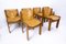 Caramel Lederstühle im Stil von Scarpa, Italien, 1970er, 6er Set 2