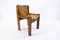 Caramel Leather Chairs in the style of Scarpa, Italy, 1970s, Set of 6 4