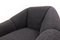 Fauteuil Mid-Century en Tissu Bouclette Noir, Italie, 1950s 5