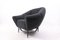 Mid-Century Italian Modern Black Bouclette Fabric Armchair, 1950s 4