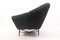 Moderner italienischer Mid-Century Sessel mit schwarzem Bouclette-Bezug, 1950er 6