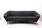 Mid-Century Italian Modern Black Bouclette Sofa, 1950s 2