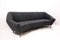 Mid-Century Italian Modern Black Bouclette Sofa, 1950s 3