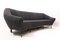 Mid-Century Italian Modern Black Bouclette Sofa, 1950s 7