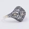 Art Nouveau Gold & Silver Diamond Ring 3