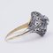 Art Nouveau Gold & Silver Diamond Ring 4