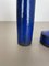 Blaue Studio Vase aus Keramik von Gerhard Liebenthron, 1970er, 2er Set 4