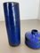 Blue Ceramic Studio Vase by Gerhard Liebenthron, Germany, 1970s, Set of 2 12