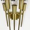 Brass Theatre Wall Ceiling Light in the Style of Stilnovo, Italy, 1970s, Image 8