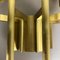 Brass Theatre Wall Ceiling Light in the Style of Stilnovo, Italy, 1970s, Image 12