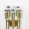 Brass Theatre Wall Ceiling Light in the Style of Stilnovo, Italy, 1970s, Image 7
