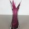 Pink Sommerso Bullicante Murano Glass Vase by Archimede Seguso, Italy, 1970s 4