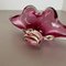 Large Murano Glass Pink Floral Bowl, Italy, 1970s 14