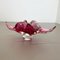Large Murano Glass Pink Floral Bowl, Italy, 1970s 2