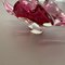 Cuenco italiano grande de cristal de Murano rosa, años 70, Imagen 13