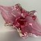 Large Murano Glass Pink Floral Bowl, Italy, 1970s 10
