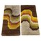 Modernist Multi-Color High Pile Rya Rug by Desso, Netherlands, 1970s, Set of 2, Image 1