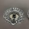 Modernist Floral Glass Wall Light from Hillebrand, Germany, 1970s, Set of 2, Image 11