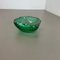 Cenicero Bullicante de cristal de Murano en verde, años 70, Imagen 2