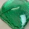 Cenicero Bullicante de cristal de Murano en verde, años 70, Imagen 14