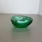 Bullicante Murano Glass Shell Ashtray in Green, Italy, 1970s 5