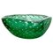 Bullicante Murano Glass Shell Ashtray in Green, Italy, 1970s 1