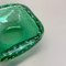Cenicero Bullicante de cristal de Murano en verde, años 70, Imagen 8