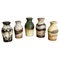 Vintage Pottery Fat Lava Vases from Scheurich, Germany, 1970s, Set of 5 1