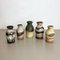 Vintage Pottery Fat Lava Vases from Scheurich, Germany, 1970s, Set of 5 3