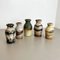 Vintage Pottery Fat Lava Vases from Scheurich, Germany, 1970s, Set of 5, Image 2