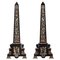 Egyptian Style Marble Obelisks, 19th Century, Set of 2 1