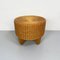 Mid-Century Modern Italian Rounded Wicker Pouf, 1960s 12