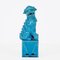 Große türkisblaue Mid-Century Foo Dogs Skulptur aus Keramik, 1960er, 2er Set 13