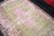 Hellrosa Pastell Verblassener Überfärbter Wohnzimmer Teppich 3