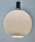 Mid-Century Scandinavian Pendant Light with Optical Opaline Shade, Image 5