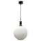 Mid-Century Scandinavian Pendant Light with Optical Opaline Shade 1