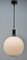 Mid-Century Scandinavian Pendant Light with Optical Opaline Shade, Image 6