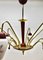 Vintage Italian Chandelier with Six Arms in the Style of Stilnovo, 1960s 6